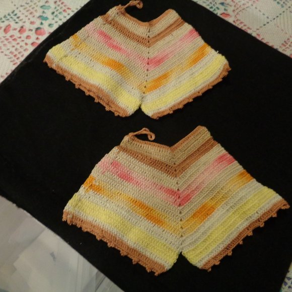 30S 40S KNICKERS BLOOMERS HAND CROCHETED POTHOLDERS 2 - Picture 2 of 3